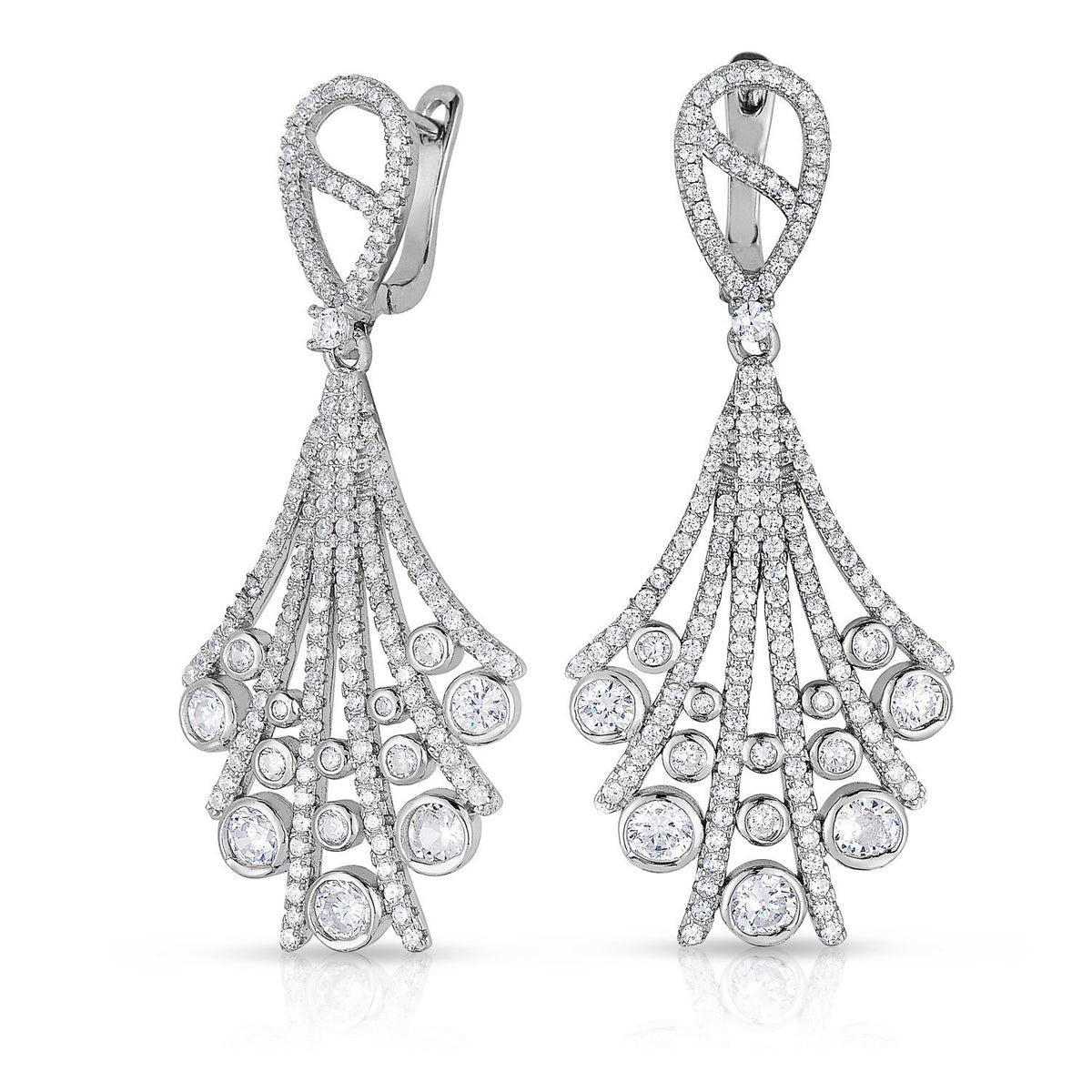 イヤリング TATIANA Silver 925 Chandelier Ribbon Earrings EC3109 p388155_2_800.jpg