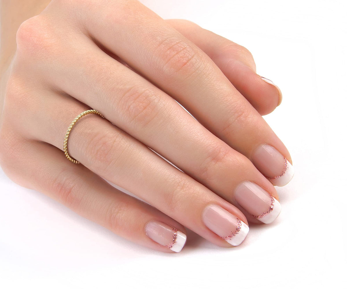 Solid 14k Yellow Gold Polished Plain Minimalist Twisted Rope Ring for Woman