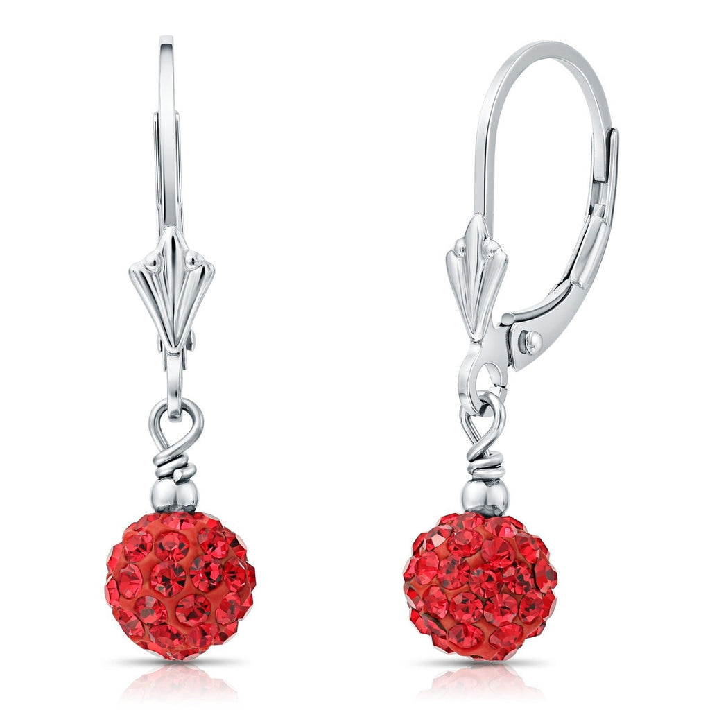 Swarovski Crystal Elements Crystal Ball Dangle Earrings | REEDS Jewelers