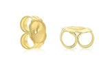 14k Yellow Gold 5mm Garnet Round-Cut Solitaire Stud Earrings