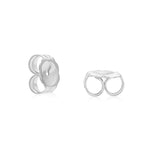 Sterling Silver Triple Star Stud Earrings with Cubic Zirconia