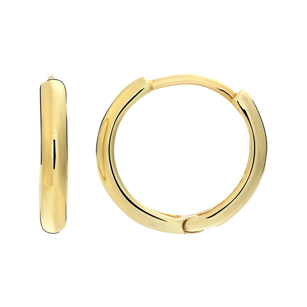 Gold Plated Stainless Steel Thin Small Huggie Earrings - Lovisa