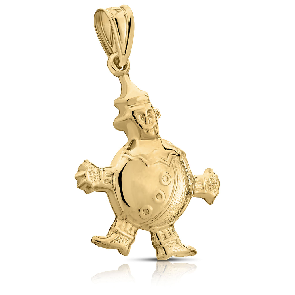 Art and Molly Real 14K Yellow Gold Jester Charm Pendant