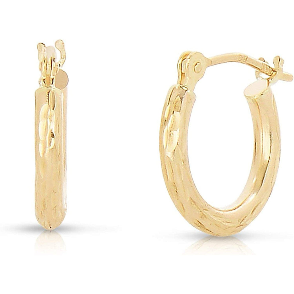 Little girl earrings store 14k gold hoops