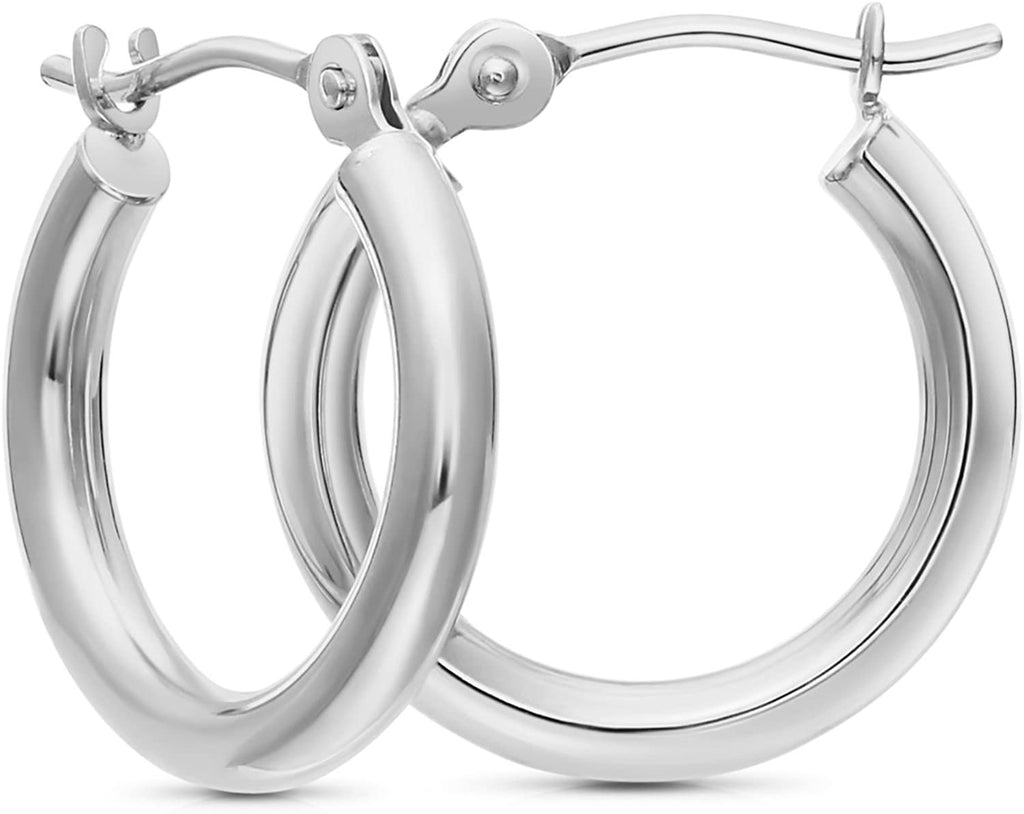 Real hot sale hoop earrings