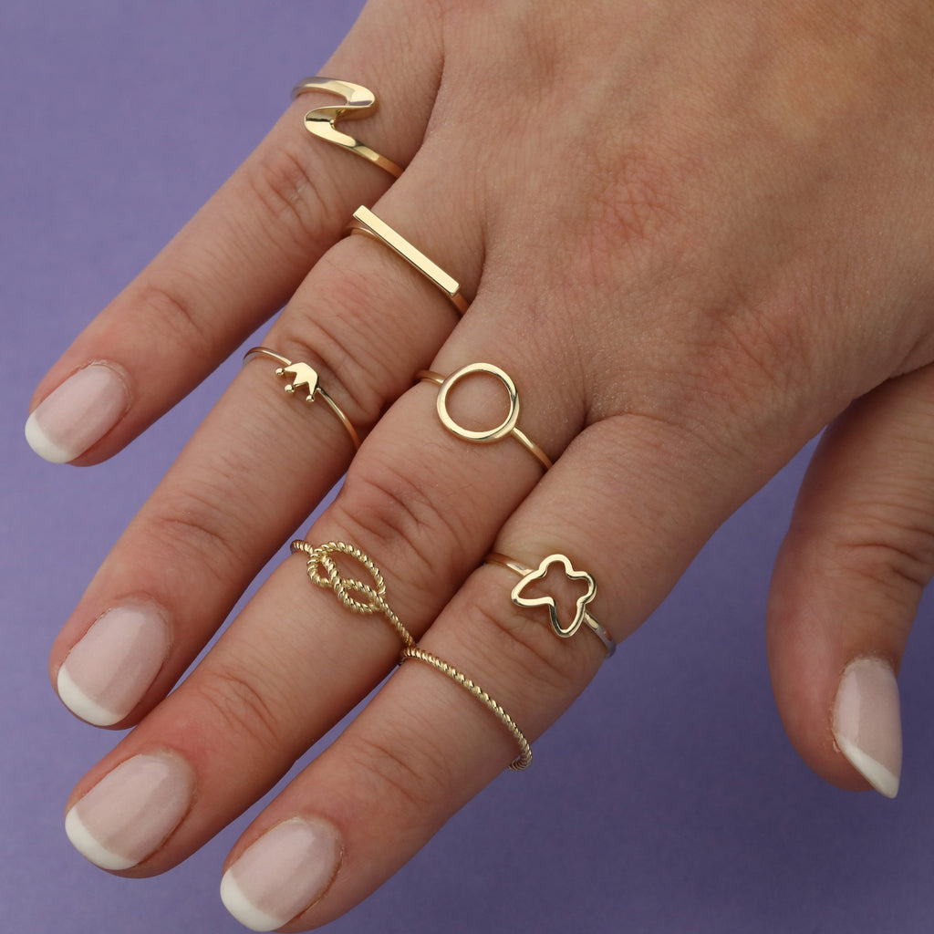 Diamond Ring in Solid 14k White Gold Flower Design Cluster Set Valentine  Gift | eBay