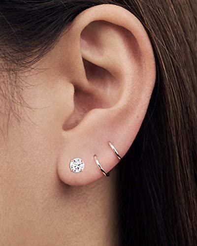 Small 14k gold earrings deals for cartilage