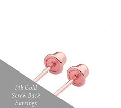 14k Yellow Gold and Silicone Earring Back Replacement Secure and